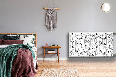 Pokrov radiatorja Ptice in drevesa