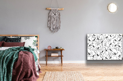 Pokrov radiatorja Ptice in drevesa