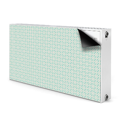 Pokrov radiatorja Beli in modri vzorec