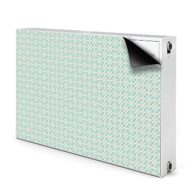 Pokrov radiatorja Beli in modri vzorec