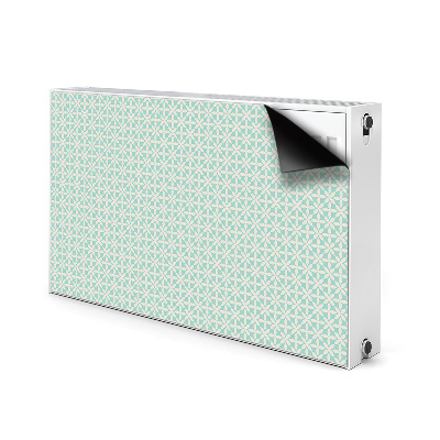 Pokrov radiatorja Beli in modri vzorec