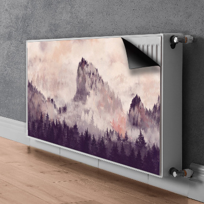Pokrov za radiator PVC Gora v gozdu