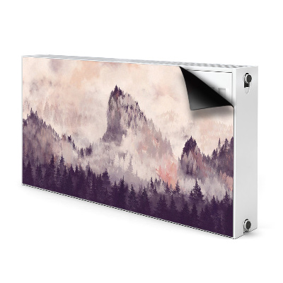 Pokrov za radiator PVC Gora v gozdu