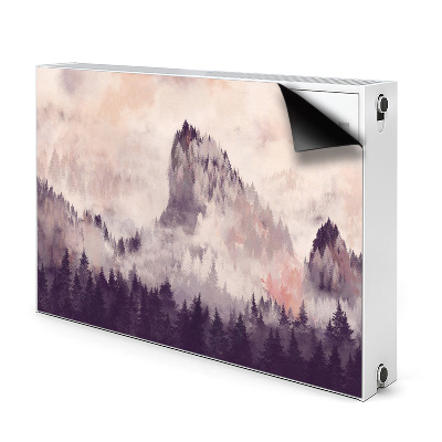Pokrov za radiator PVC Gora v gozdu