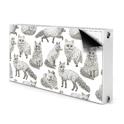 Pokrov za radiator PVC Narisane lisice