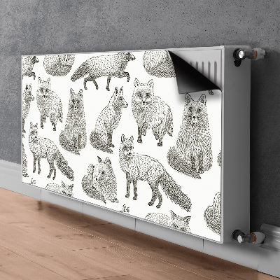 Pokrov za radiator PVC Narisane lisice