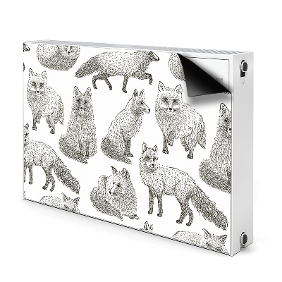Pokrov za radiator PVC Narisane lisice