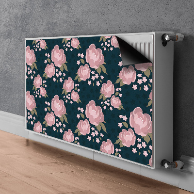 Pokrov za radiator PVC Roza cvetje