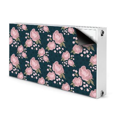 Pokrov za radiator PVC Roza cvetje