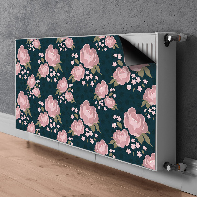 Pokrov za radiator PVC Roza cvetje
