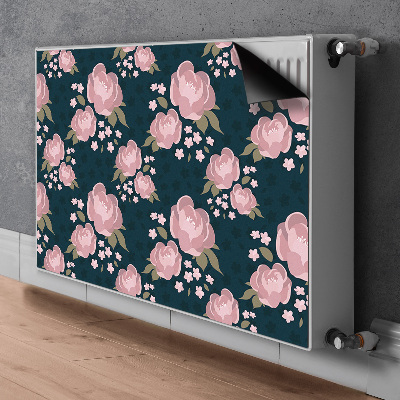 Pokrov za radiator PVC Roza cvetje