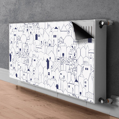 Pokrov za radiator PVC Risanje mesto