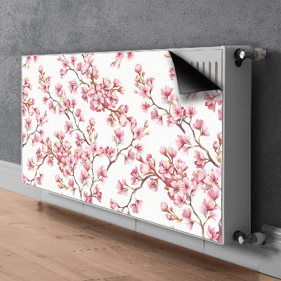 Pokrov za radiator PVC Roza cvetje