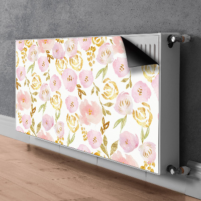 Pokrov za radiator PVC Roza cvetje