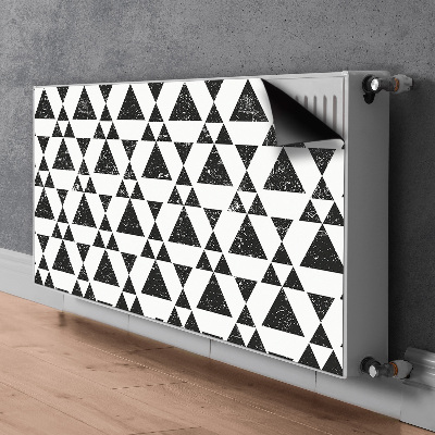 Pokrov radiatorja Črno-beli trikotniki