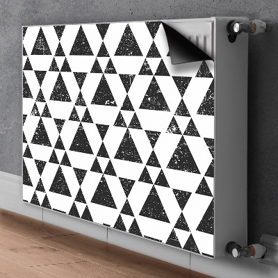 Pokrov radiatorja Črno-beli trikotniki