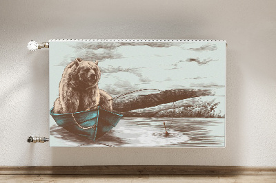 radiatorska pokrov Medved v čolnu