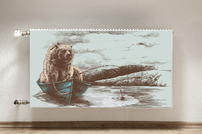 radiatorska pokrov Medved v čolnu