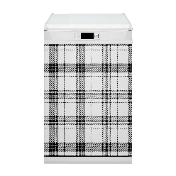 Nalepka na pomivalni stroj Plaid vzorec