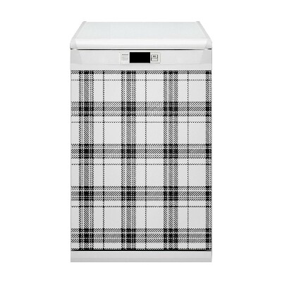 Nalepka na pomivalni stroj Plaid vzorec