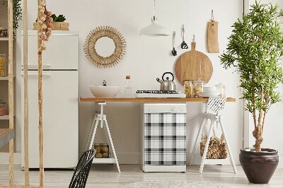 Nalepka na pomivalni stroj Plaid vzorec