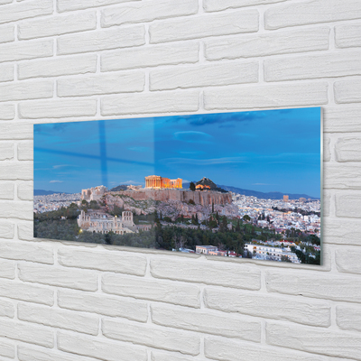 Slika na akrilnem steklu Grčija panorama atenah