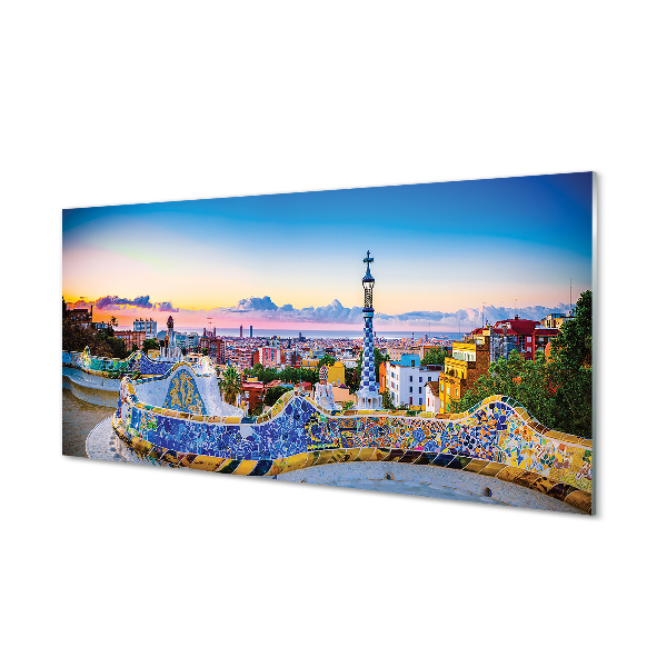 Slika na akrilnem steklu Španija panorama mesta