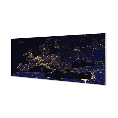 Slika na akrilnem steklu Svetlo nebo zemljevid