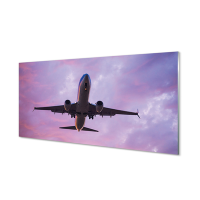 Slika na akrilnem steklu Oblaki nebo letalo