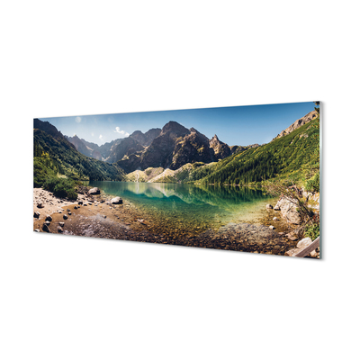 Slika na akrilnem steklu Gorsko jezero