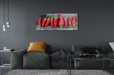 Slika na akrilnem steklu Rdeče paprike