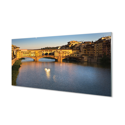 Slika na akrilnem steklu Italija sunrise mostovi