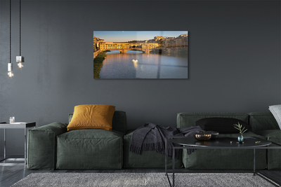 Slika na akrilnem steklu Italija sunrise mostovi