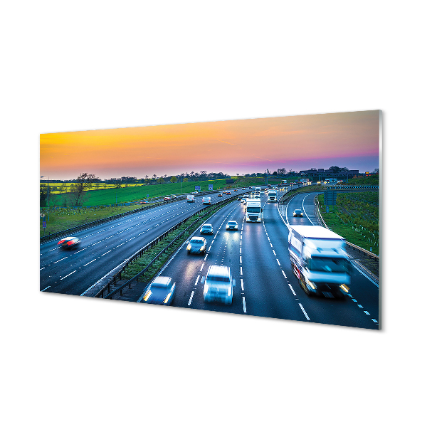 Slika na akrilnem steklu Car avtoceste nebo