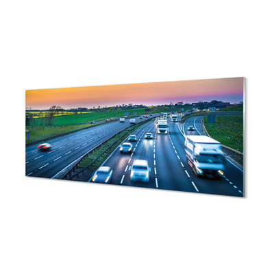 Slika na akrilnem steklu Car avtoceste nebo