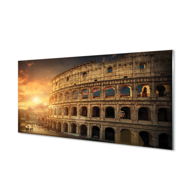 Slika na akrilnem steklu Rim kolosej sunset