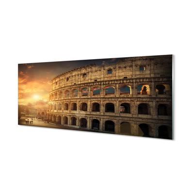 Slika na akrilnem steklu Rim kolosej sunset