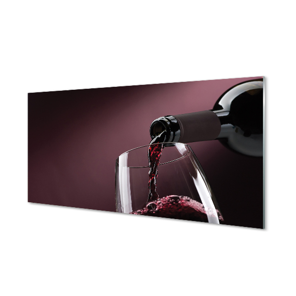 Slika na akrilnem steklu Maroon belo vino