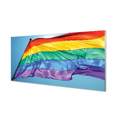 Slika na akrilnem steklu Barvita zastava