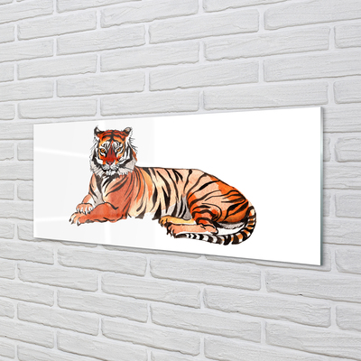 Slika na akrilnem steklu Poslikano tiger