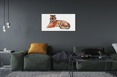 Slika na akrilnem steklu Poslikano tiger