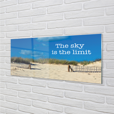 Slika na akrilnem steklu Plaža nebo niz