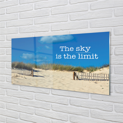 Slika na akrilnem steklu Plaža nebo niz