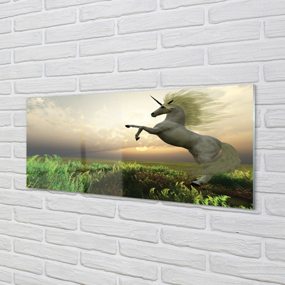 Slika na akrilnem steklu Unicorn golf