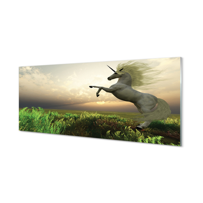 Slika na akrilnem steklu Unicorn golf