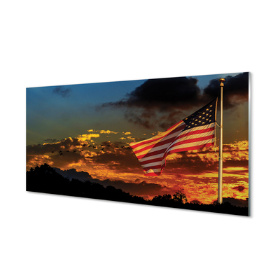 Slika na akrilnem steklu Zastava združene države amerike