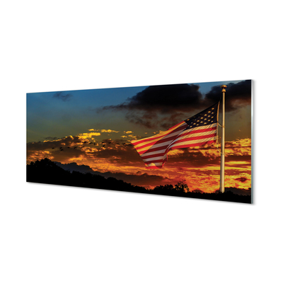 Slika na akrilnem steklu Zastava združene države amerike