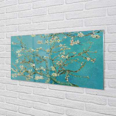 Slika na akrilnem steklu Art mandljev cvet