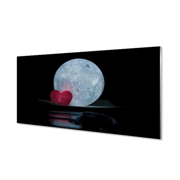 Slika na akrilnem steklu Srce lune