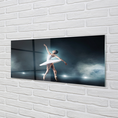 Slika na akrilnem steklu Beli balet obleka ženska